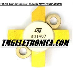 SD1407 - Transistor SD1407, RF Transistors, RFBipolar Power NPN 28.0V 30MHz - Screw Mount SOT-123 / TO-59 - SD1407, RF Transistors RF Bipolar NPN 28.0V 30MHz